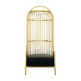 Eliza Chair - Gold Metal Frame with Dome Cage