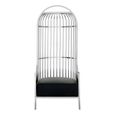 Eliza Chair - Silver Metal Frame with Dome Cage