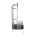 Eliza Chair - Silver Metal Frame with Dome Cage