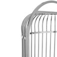 Eliza Chair - Silver Metal Frame with Dome Cage