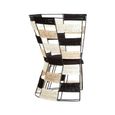Fusion Accent Chair - Black and White Woven Bone Inlay