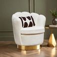 Biarritz Accent Chair - Off White Fabric