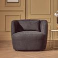 Bruge Chair - Curved - Black Fabric