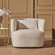 Bruge Chair - Curved - Cream Fabric