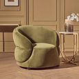 Darla Chair - Curved - Forest Green Velvet Fabric