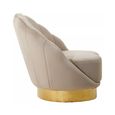 Biarritz Accent Chair - Mink Velvet Fabric