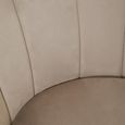 Biarritz Accent Chair - Mink Velvet Fabric
