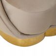 Biarritz Accent Chair - Mink Velvet Fabric
