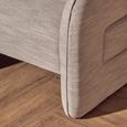 Bilani Chair - Curved - Grey Linen Fabric