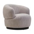 Bordo Swivel Chair - Curved - Grey Fabric