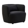 Bruge Chair - Curved - Black Fabric