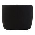 Bruge Chair - Curved - Black Fabric