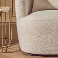 Bruge Chair - Curved - Cream Fabric