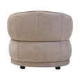 Daphne Chair - Curved - Taupe Chenille Fabric
