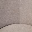 Daphne Chair - Curved - Taupe Chenille Fabric