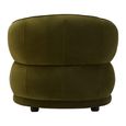 Darla Chair - Curved - Forest Green Velvet Fabric