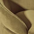 Darla Chair - Curved - Forest Green Velvet Fabric