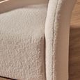 Davina Chair - Ivory Boucle Fabric - Statement