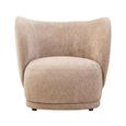 Delray Chair - Curved - Deep Stone Chenille Fabric