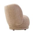 Delray Chair - Curved - Deep Stone Chenille Fabric