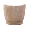Delray Chair - Curved - Deep Stone Chenille Fabric
