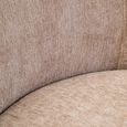 Delray Chair - Curved - Deep Stone Chenille Fabric