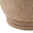 Delray Chair - Curved - Deep Stone Chenille Fabric
