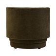 Drake Accent Chair - Curved - Forest Green Chenille Fabric