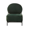 Haya Retro Chair - Green Velvet Fabric