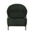 Haya Retro Chair - Green Velvet Fabric