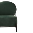 Haya Retro Chair - Green Velvet Fabric