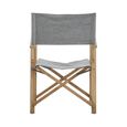 Hugh Chair - Grey Linen Fabric with American Oak