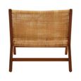 Lovina Lounge Chair - Teak Wood and Rattan