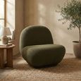 Maisie Accent Armless Chair - Green - Fabric