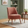 Reagan Accent Armless Chair - Copper - Fabric and Wood