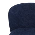 Alana Accent Armless Chair - Denim Blue - Fabric and Wood
