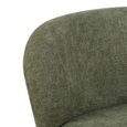Alana Accent Armless Chair - Moss Green - Fabric and Wood