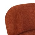 Alana Accent Armless Chair - Rust Orange - Fabric and Wood