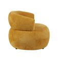 Daisy Accent Chair - Curved Back - Mustard Yellow - Fabric