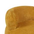 Daisy Accent Chair - Curved Back - Mustard Yellow - Fabric