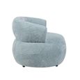 Daisy Accent Chair - Curved Back - Teal Blue - Fabric
