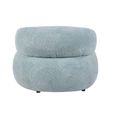 Daisy Accent Chair - Curved Back - Teal Blue - Fabric