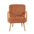 Eliza Accent Armchair - Copper - Fabric and Wood