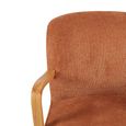 Eliza Accent Armchair - Copper - Fabric and Wood
