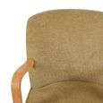 Eliza Accent Armchair - Forest Green - Fabric and Wood