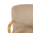 Eliza Accent Armchair - Oatmeal - Fabric and Wood