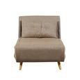 Freya Accent Armless Chair - Beige - Fabric