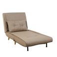 Freya Accent Armless Chair - Beige - Fabric