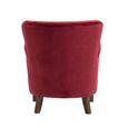 Harlow Accent Armchair - Bordeaux - Fabric