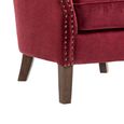 Harlow Accent Armchair - Bordeaux - Fabric